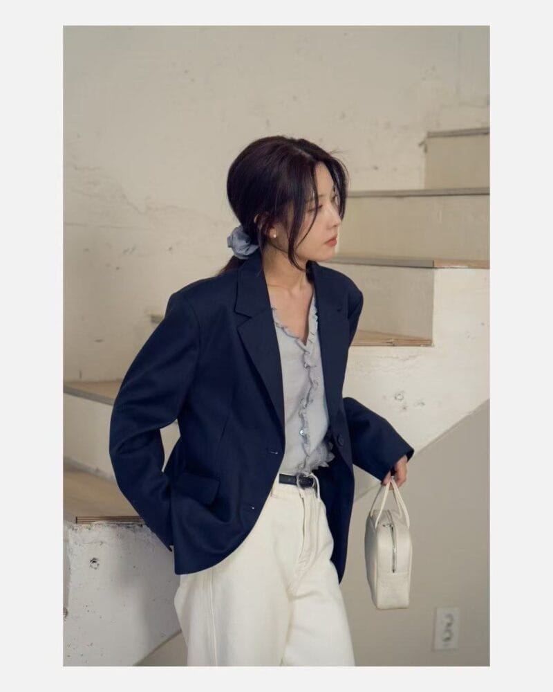 选了三个月才选出唯一一件能日常穿着又精致的法式衬衫 三色