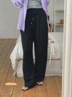 人手两条的铜氨丝卫裤 不起球不易皱还超显瘦