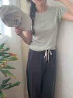 人手两条的铜氨丝卫裤 不起球不易皱还超显瘦