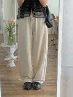 人手两条的铜氨丝卫裤 不起球不易皱还超显瘦