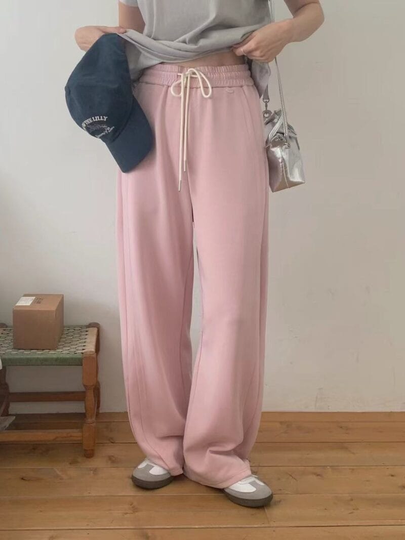 人手两条的铜氨丝卫裤 不起球不易皱还超显瘦