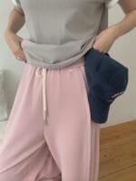 人手两条的铜氨丝卫裤 不起球不易皱还超显瘦