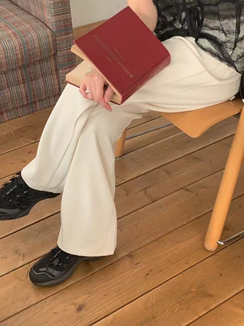 人手两条的铜氨丝卫裤 不起球不易皱还超显瘦