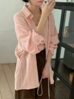 宋慧乔同款的多重穿法 心机衬衫可当防晒外套 两色