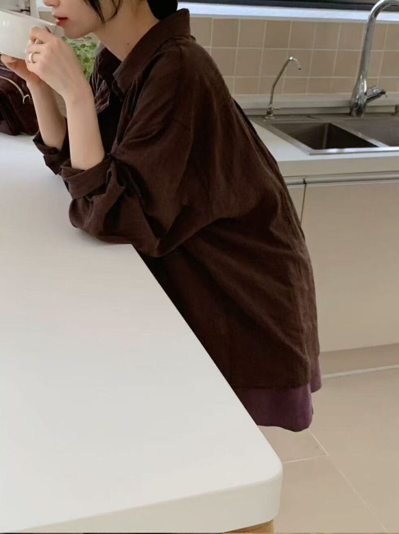 宋慧乔同款的多重穿法 心机衬衫可当防晒外套 两色