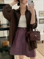 宋慧乔同款的多重穿法 心机衬衫可当防晒外套 两色