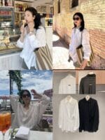 宋慧乔同款的多重穿法 心机衬衫可当防晒外套 两色