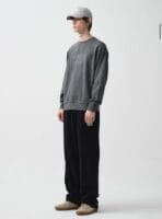 CLASSIC LOGO DYEING SWEATSHIRT CHARCOAL