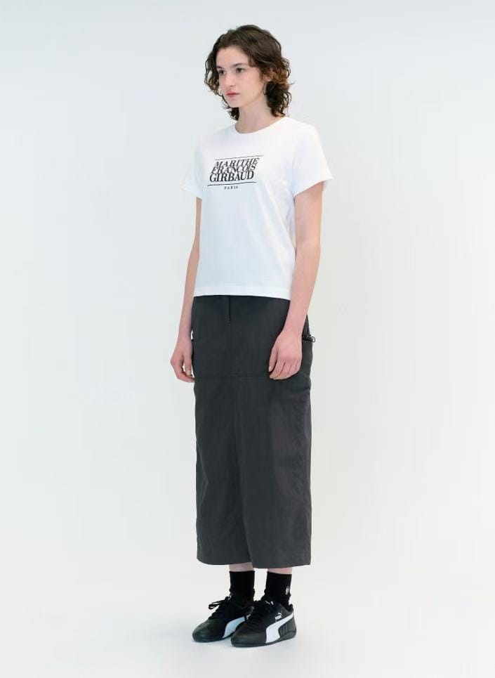 W CLASSIC LOGO TEE white