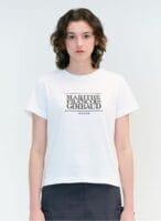 W CLASSIC LOGO TEE white