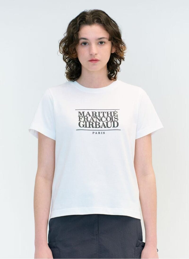 W CLASSIC LOGO TEE white