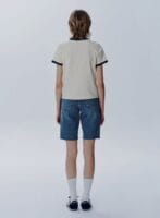 大爆款W VINTAGE BASEBALL RINGER TEE ivory 超多明星idol同款