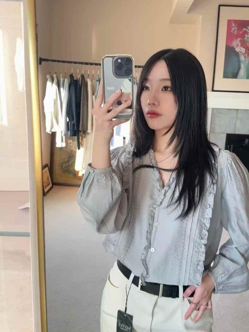 选了三个月才选出唯一一件能日常穿着又精致的法式衬衫 三色