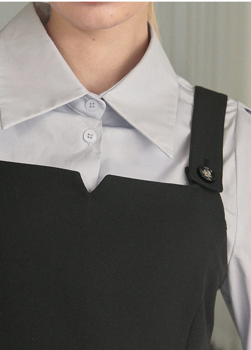 MICANE Serendipity Puff Logo Blouse