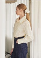 MICANE Serendipity Puff Logo Blouse