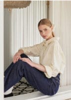 MICANE Serendipity Puff Logo Blouse