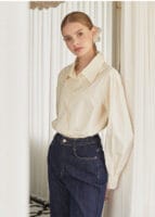 MICANE Serendipity Puff Logo Blouse