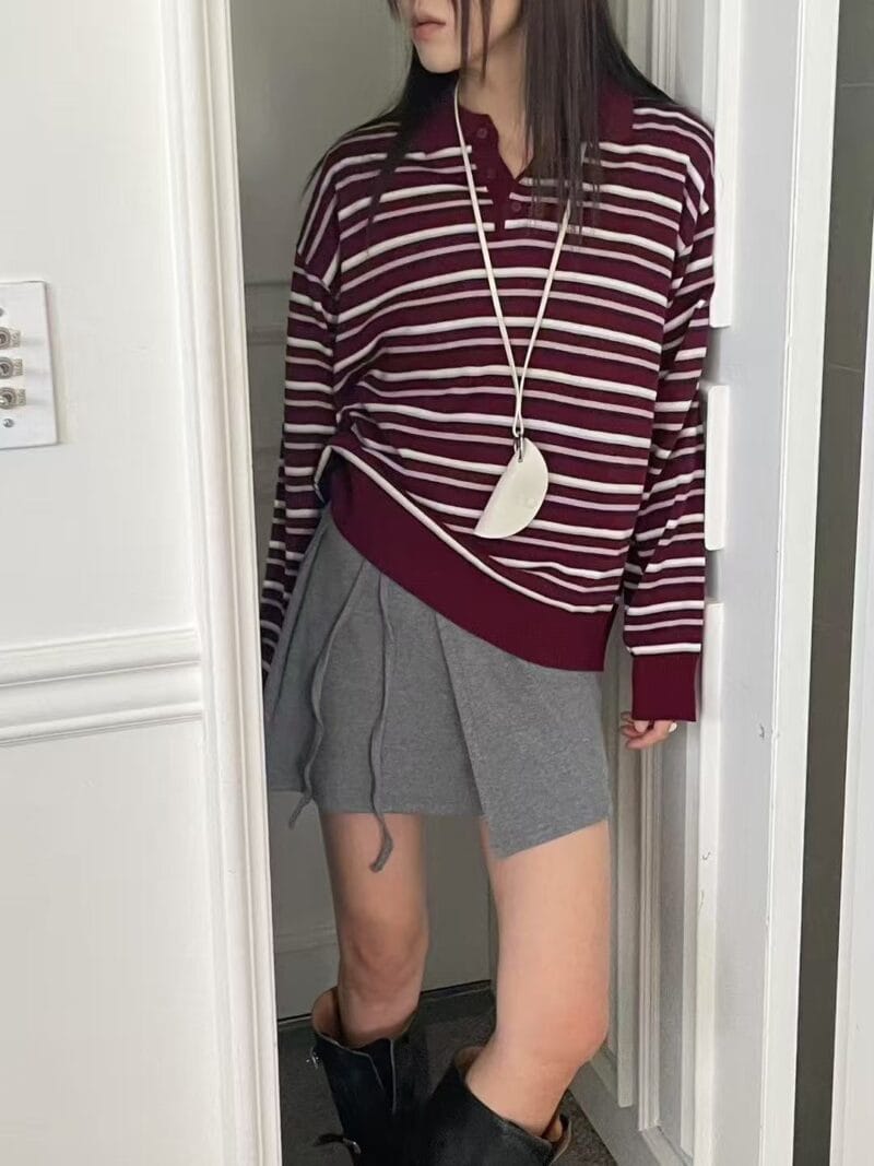 今年最流行的条纹polo 绝对不翻车 不会显老的款