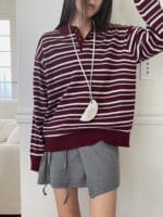 今年最流行的条纹polo 绝对不翻车 不会显老的款