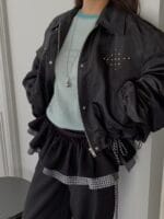 春夏必备酷酷的薄款夹克 很显高