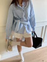 有点复古但又超百搭 泡泡棉面料不易皱