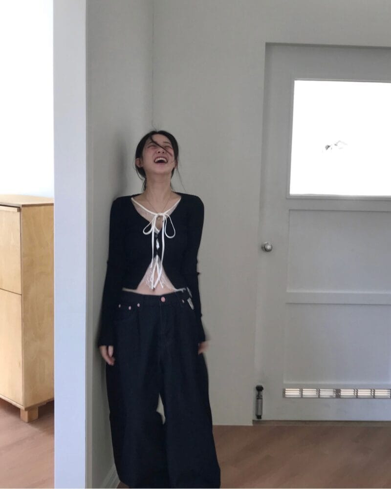 cloudemotion day layer black & lace top 大爆款