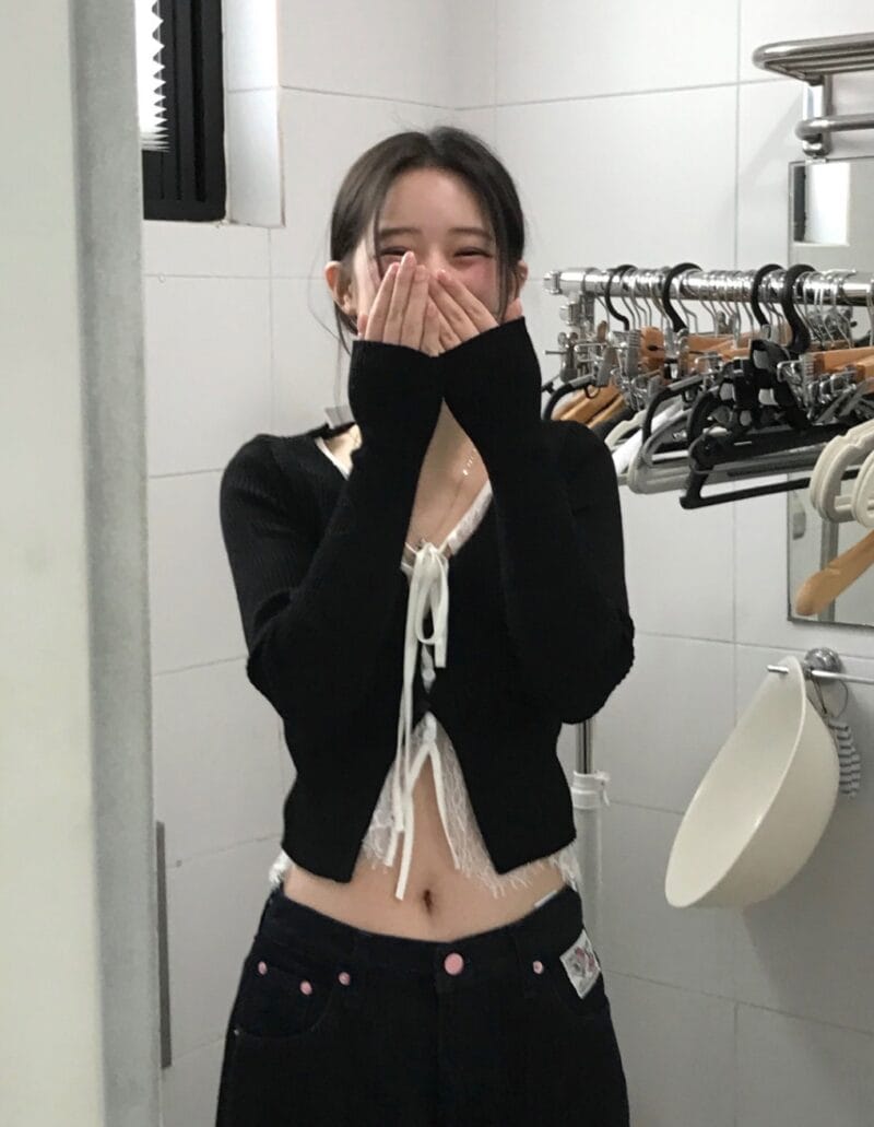 cloudemotion day layer black & lace top 大爆款