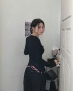 cloudemotion day layer black & lace top 大爆款