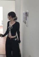 cloudemotion day layer black & lace top 大爆款