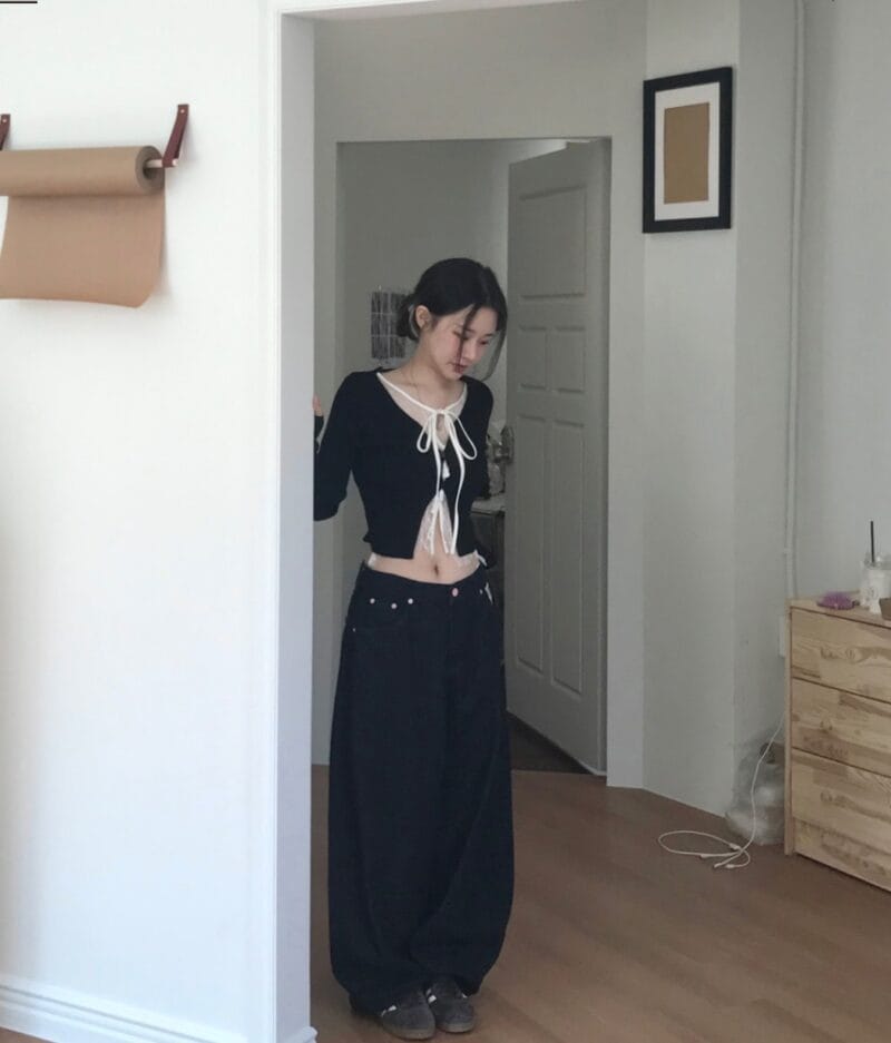 cloudemotion day layer black & lace top 大爆款