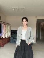 糯唧唧软乎乎的春季羊毛开衫 深V巨显瘦