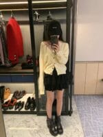 糯唧唧软乎乎的春季羊毛开衫 深V巨显瘦