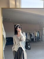 糯唧唧软乎乎的春季羊毛开衫 深V巨显瘦