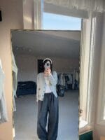 糯唧唧软乎乎的春季羊毛开衫 深V巨显瘦