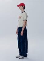 VINTAGE BASEBALL RINGER TEE ivory 李贤在同款