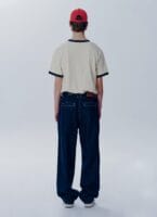 VINTAGE BASEBALL RINGER TEE ivory 李贤在同款