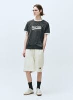 VINTAGE BASEBALL RINGER TEE charcoal