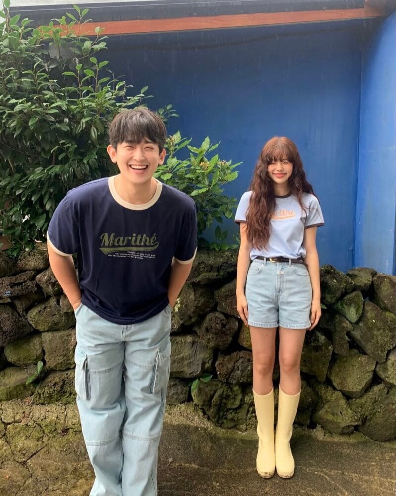 W VINTAGE BASEBALL RINGER TEE sky blue