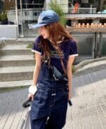 W VIINTAGE BASEBALL RINGER TEE navy