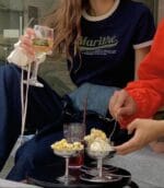 W VIINTAGE BASEBALL RINGER TEE navy