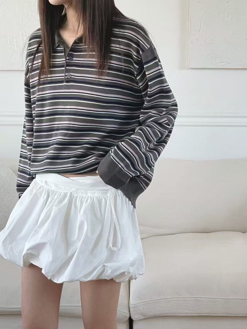 今年最流行的条纹polo 绝对不翻车 不会显老的款