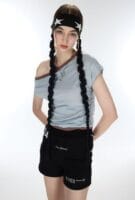 Lartigent L12 One- Shoulder Boatneck Top - Sky blue