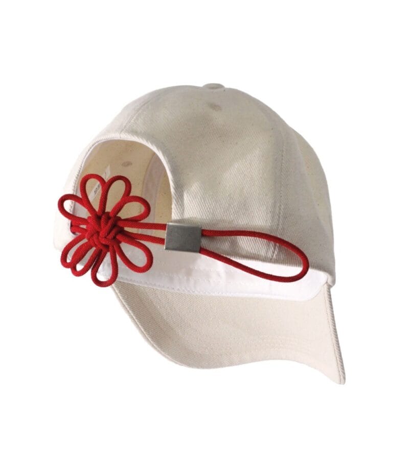 ONGO [FLOWER] KNOT CAP - RED