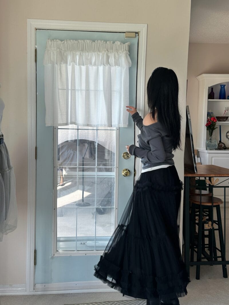 今年特别火的仙气飘飘的纱纱半身裙