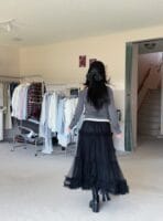 今年特别火的仙气飘飘的纱纱半身裙