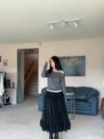 今年特别火的仙气飘飘的纱纱半身裙