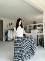 能贯穿四季的百搭格子裙 微胖友好