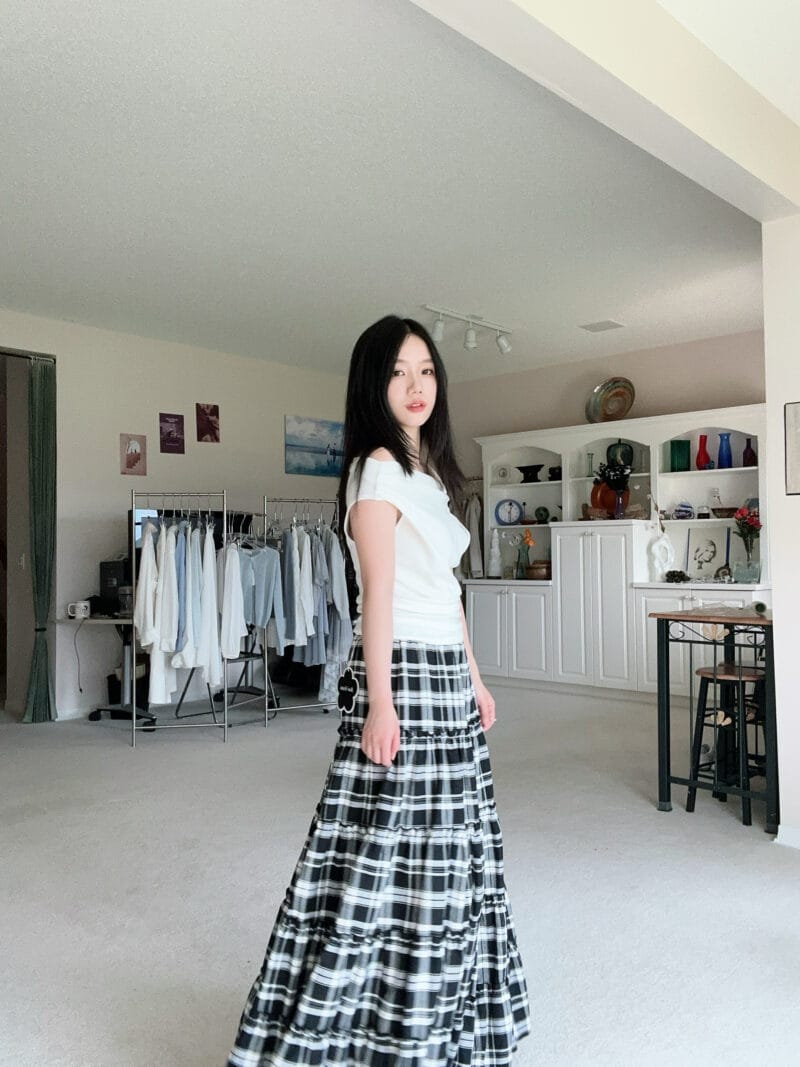 能贯穿四季的百搭格子裙 微胖友好