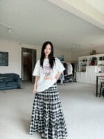 能贯穿四季的百搭格子裙 微胖友好