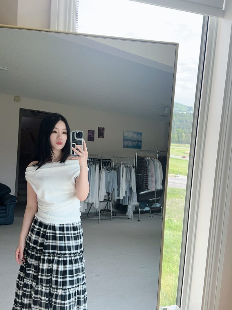 能贯穿四季的百搭格子裙 微胖友好